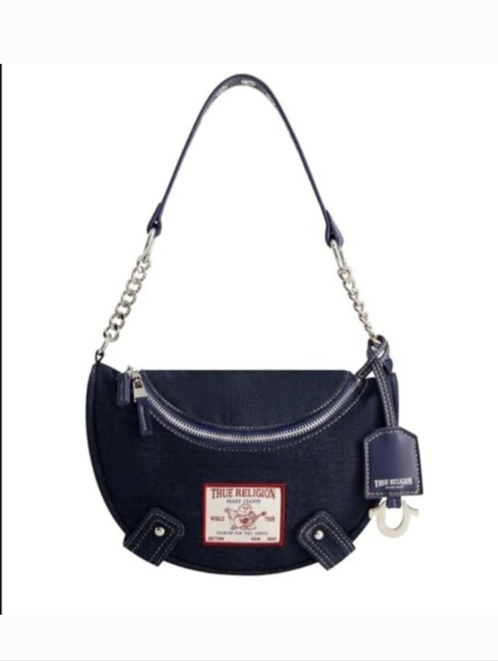 True Religion Denim Crescent Shoulder Bag